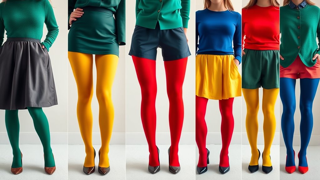 colorful tights elevate outfits