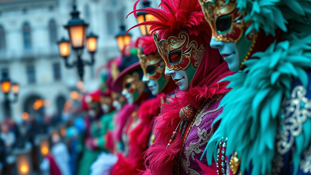 colorful venice masquerade tights