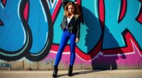 confidently wear bright tights