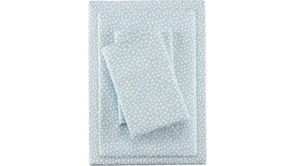 cozy aqua dots sheets