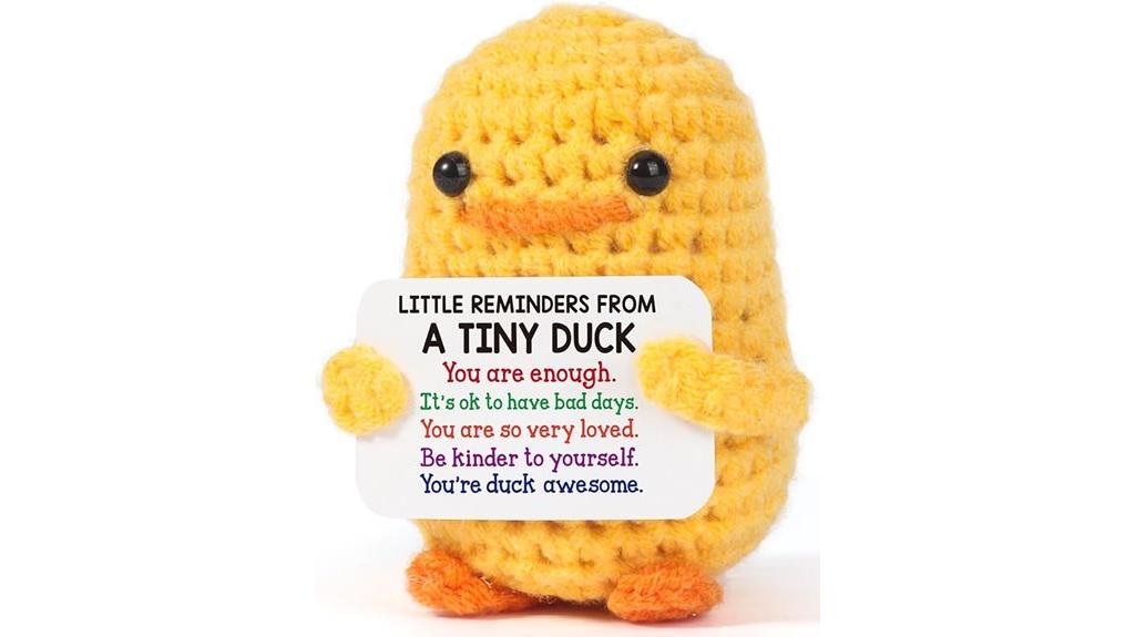 crochet duck mental support