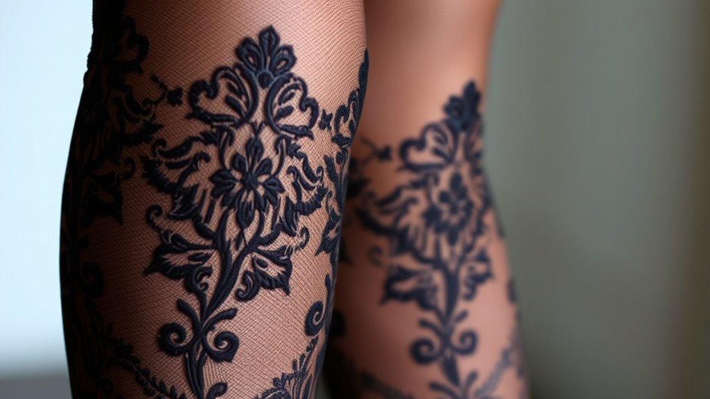 elevate outfits with textured tights