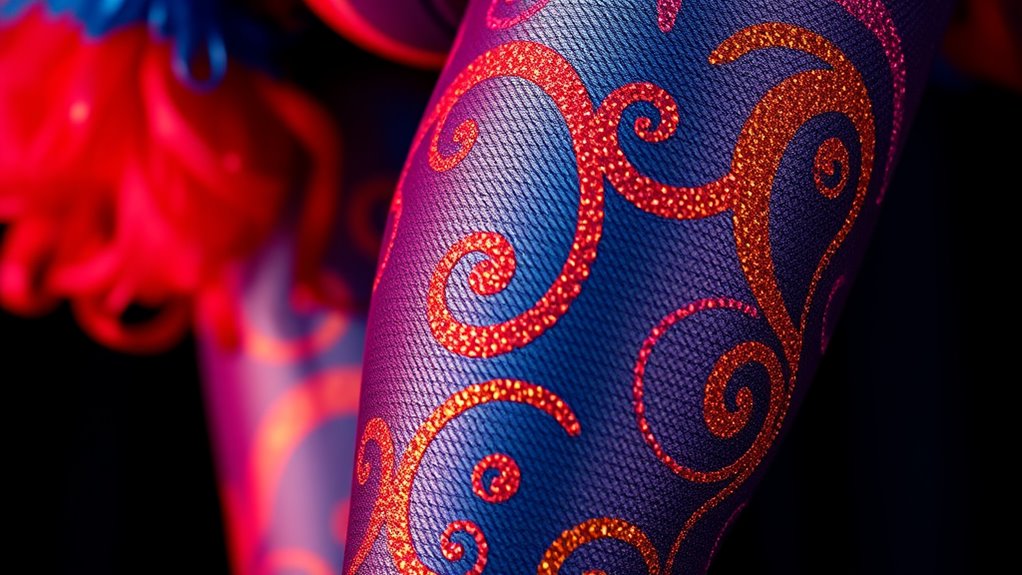 expressive colorful tights style