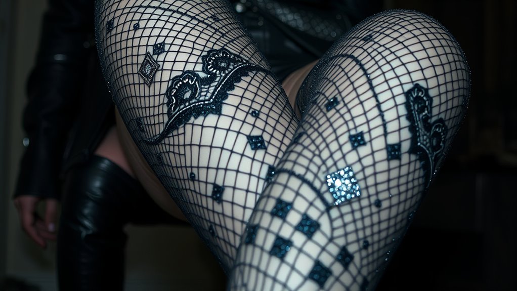 fishnets as rebellious symbols