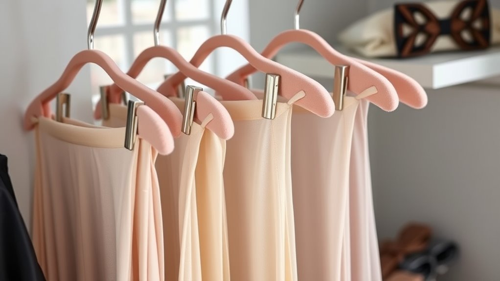 hanging tights prevents wrinkles