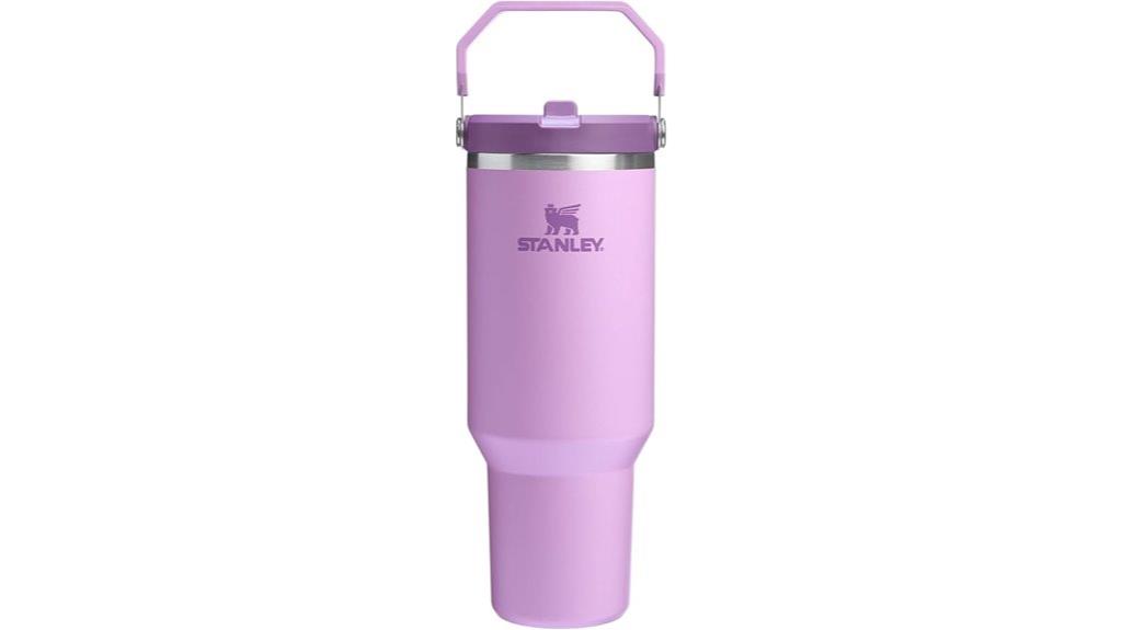 insulated flip straw tumbler