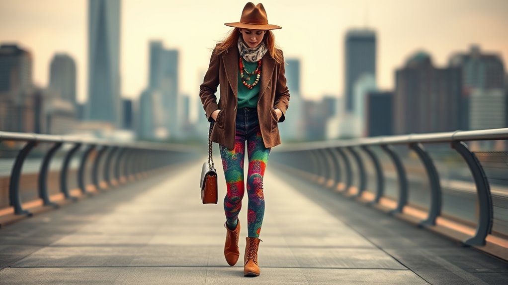 layered accessories enhance tights