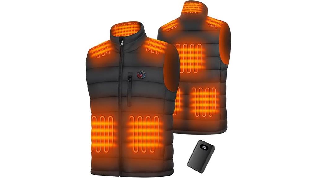 men s heated vest 20000mah battery