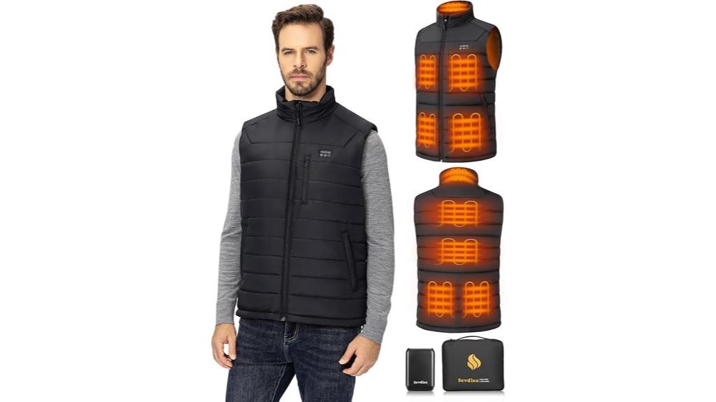 men s heated vest included battery