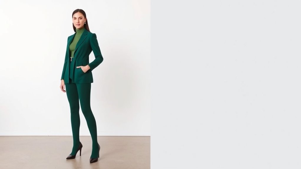 monochrome tights outfit styling