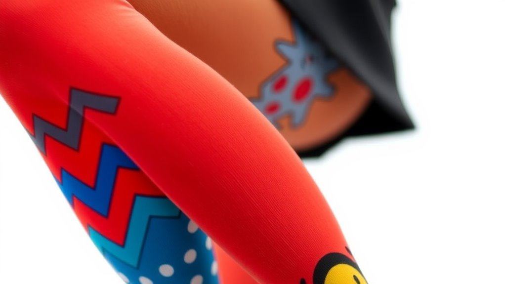 pair bold tights stylishly