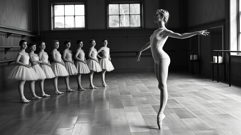 pointe shoes and tights