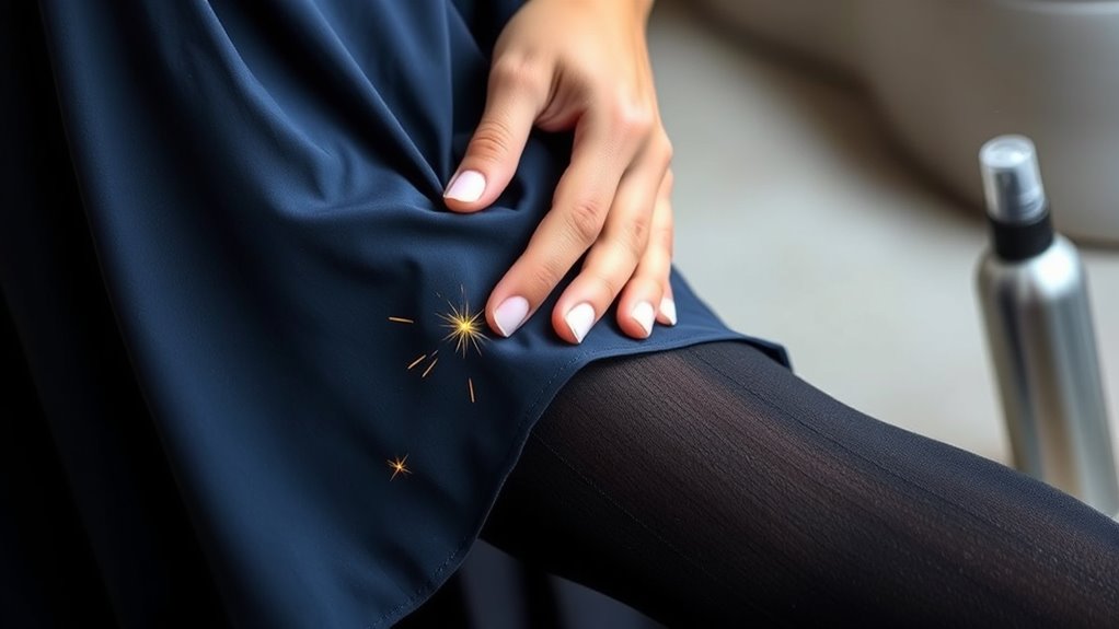 prevent static cling quickly