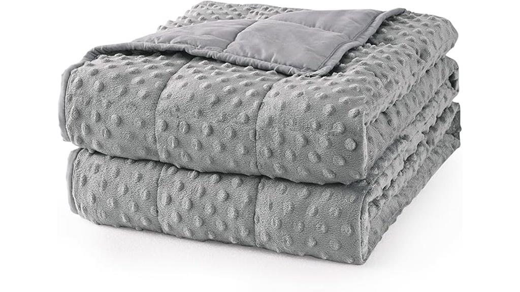 queen size grey weighted blanket