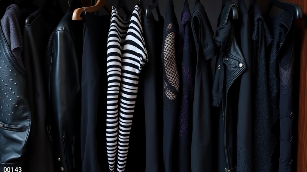 rebellious modern textured tights