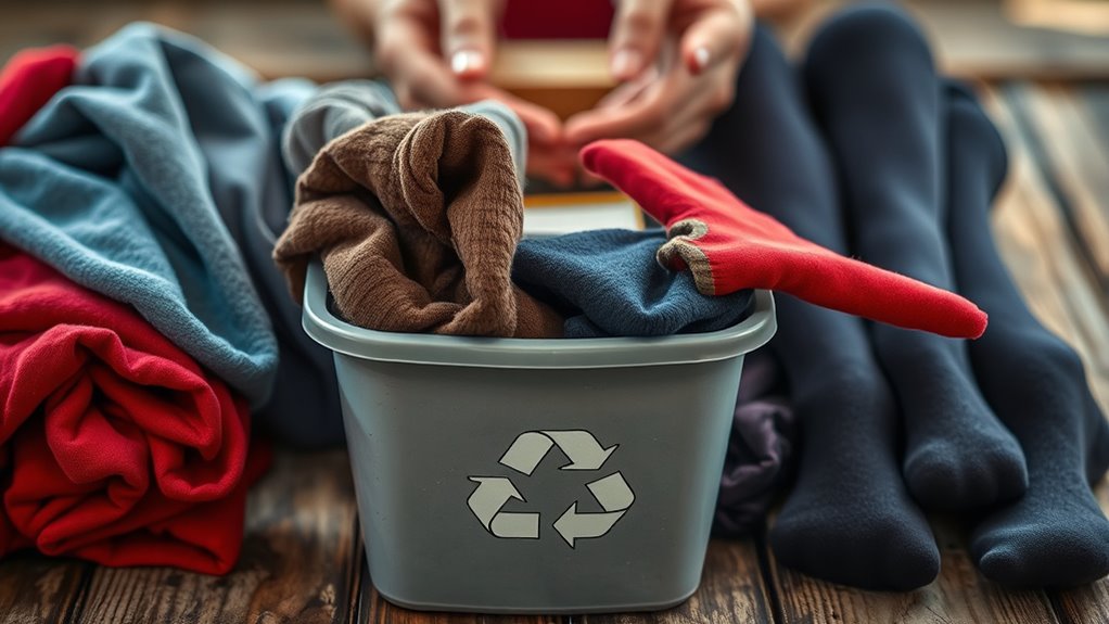 recycle donate old hosiery