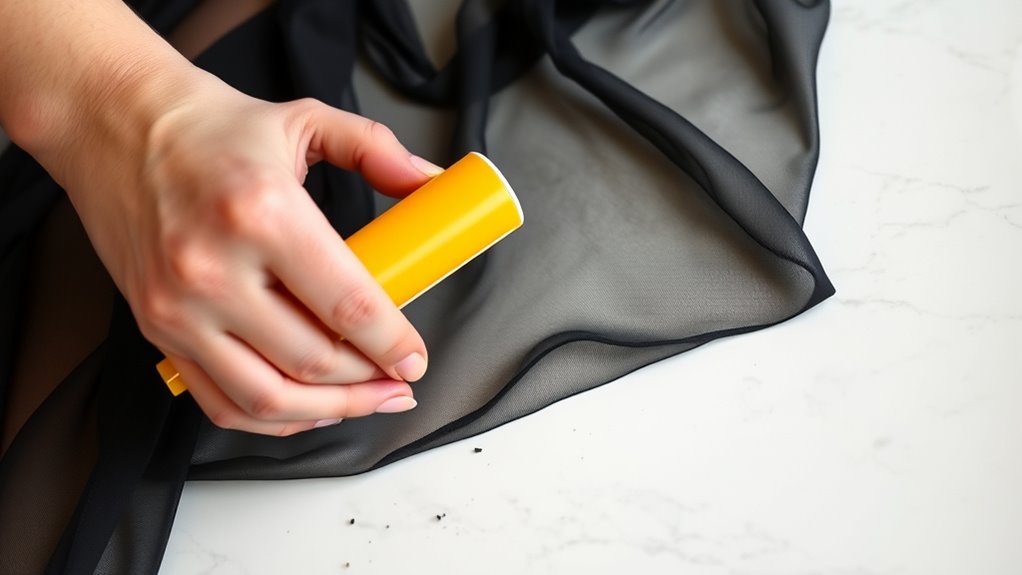 remove surface debris gently