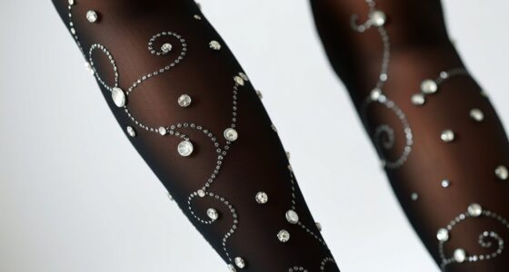 rhinestone tights diy fashion