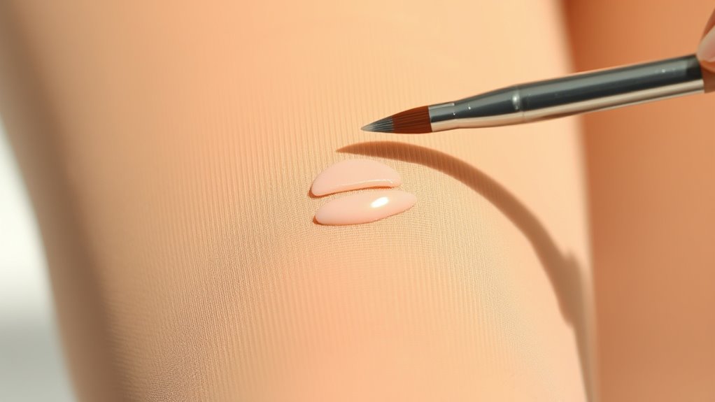 seal tear with clear polish