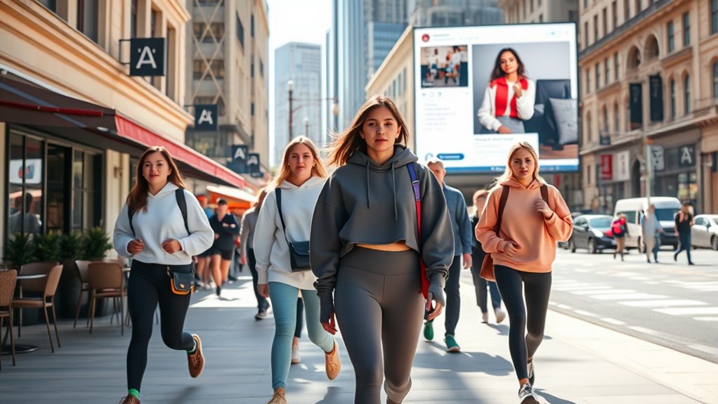 social media shapes athleisure trends