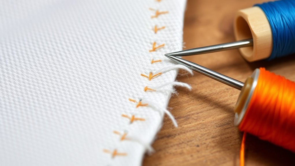 stitching edges for durability