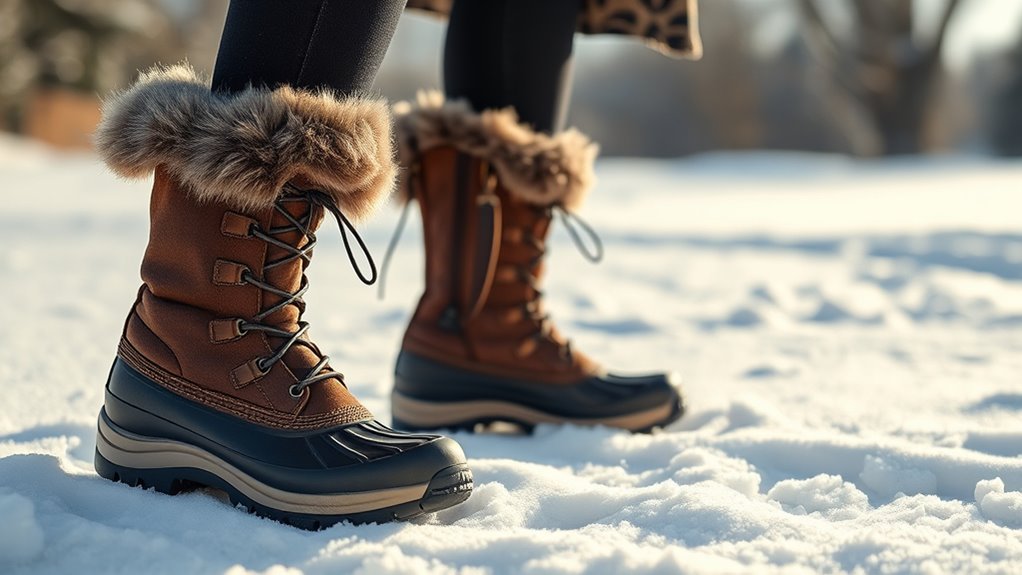 stylish waterproof winter footwear