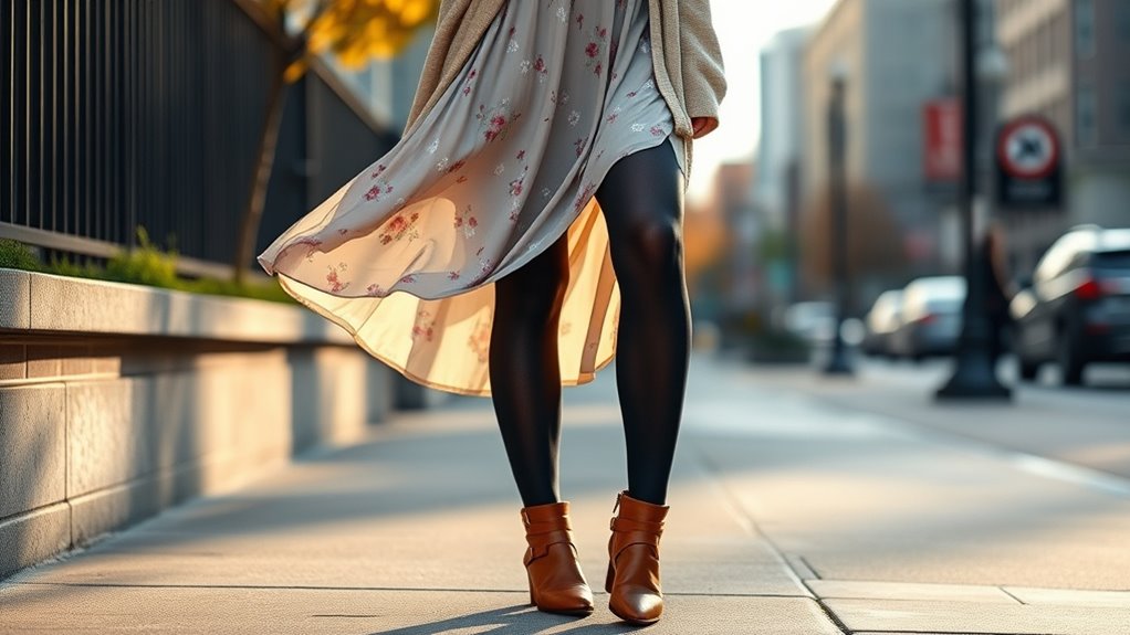 summer dress fall layering