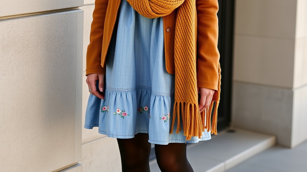 textural contrast enhances fall fashion