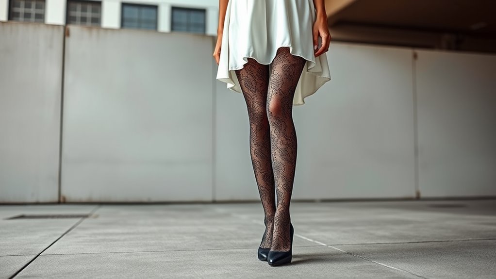 textured durable statement tights