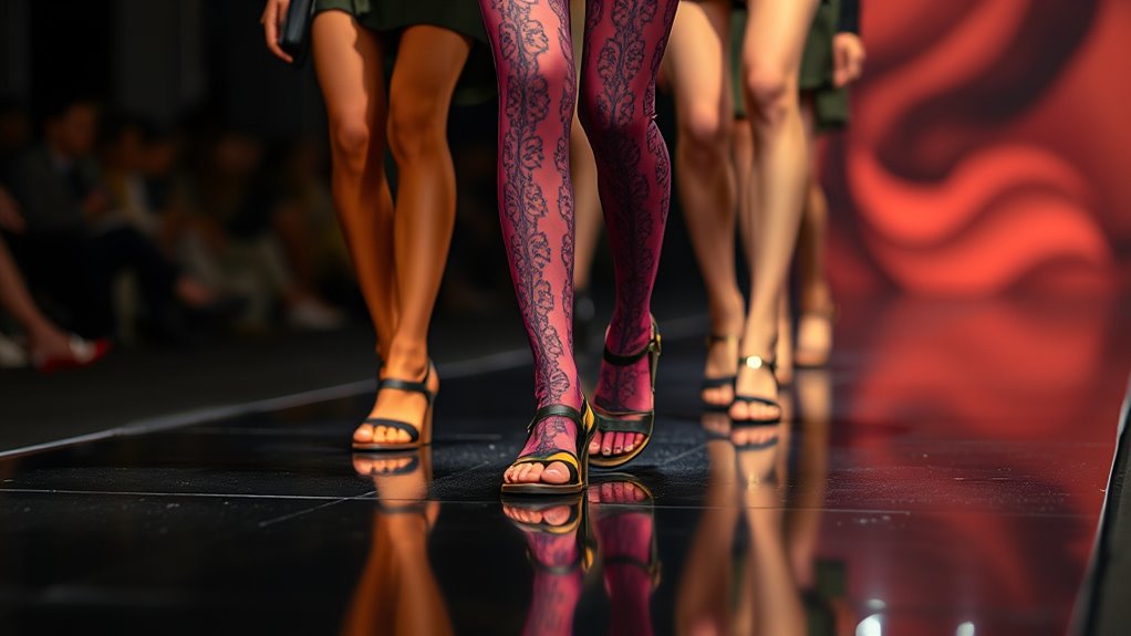 tights and sandals shock