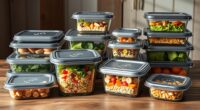 top glass meal containers