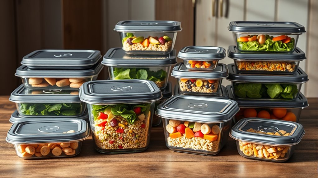 top glass meal containers