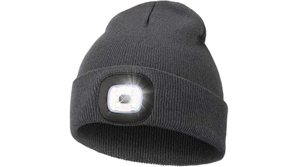 unisex led headlamp beanie