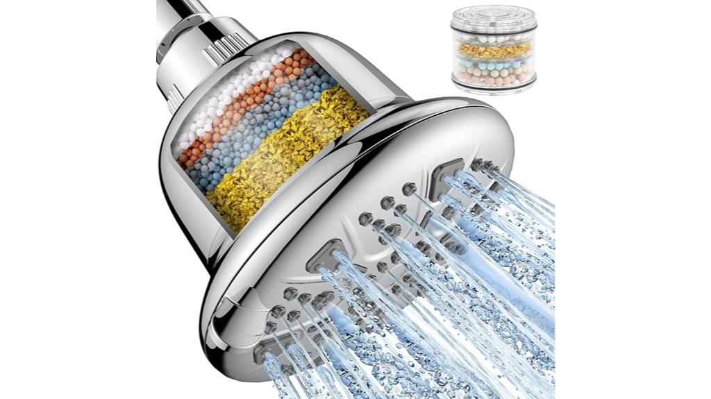 versatile shower head settings