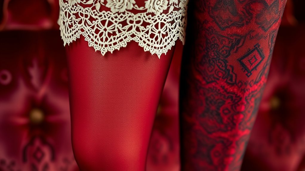 victorian patterned hosiery craftsmanship