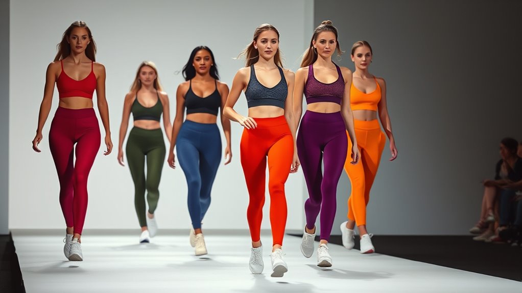 yoga pants fashion show