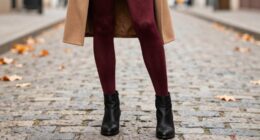 burgundy tights elevate fall fashion