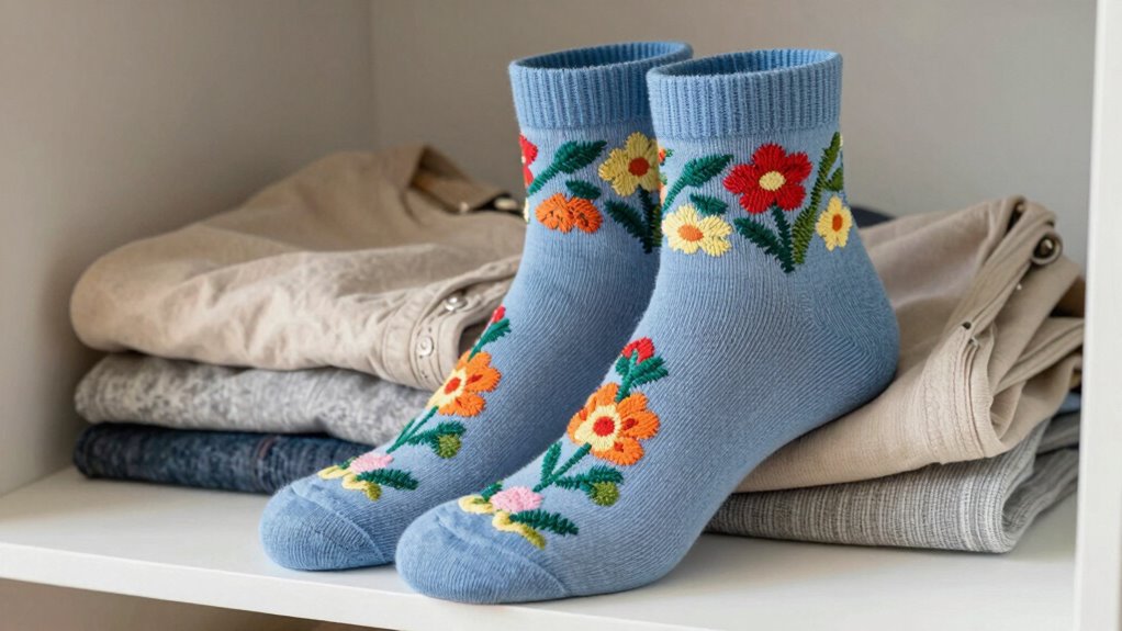 colorful textured legwear choices