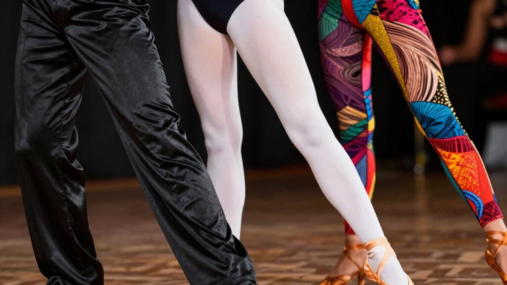 dance style specific legwear choices