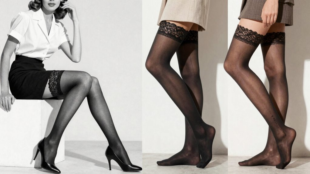 evolving hosiery advertising styles