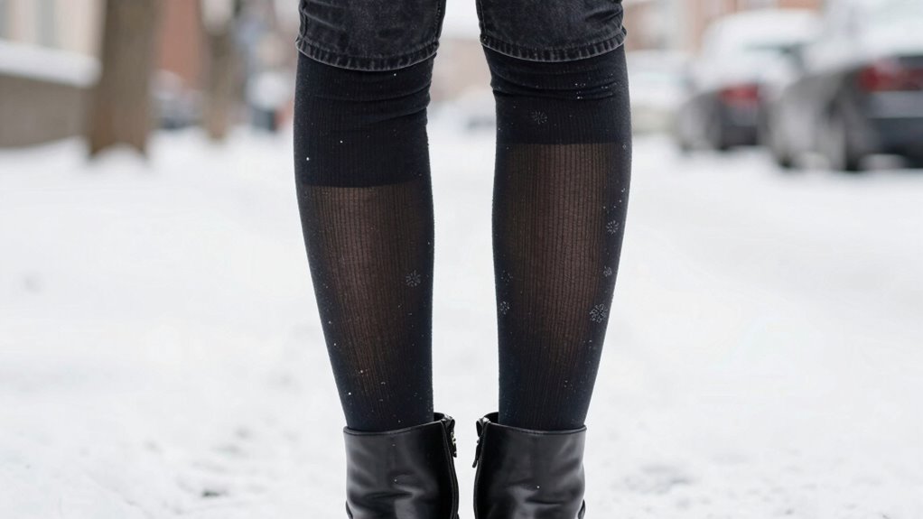 layered tights for warmth