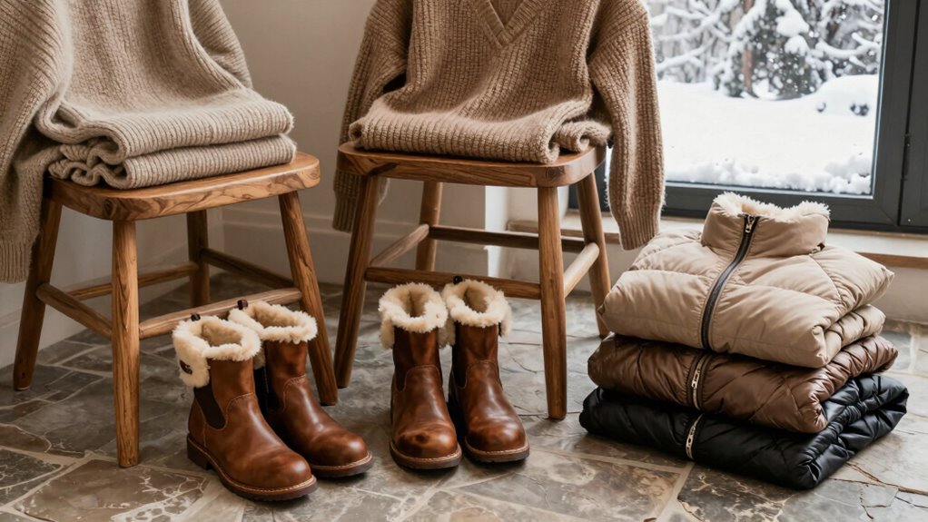 layered winter clothing system