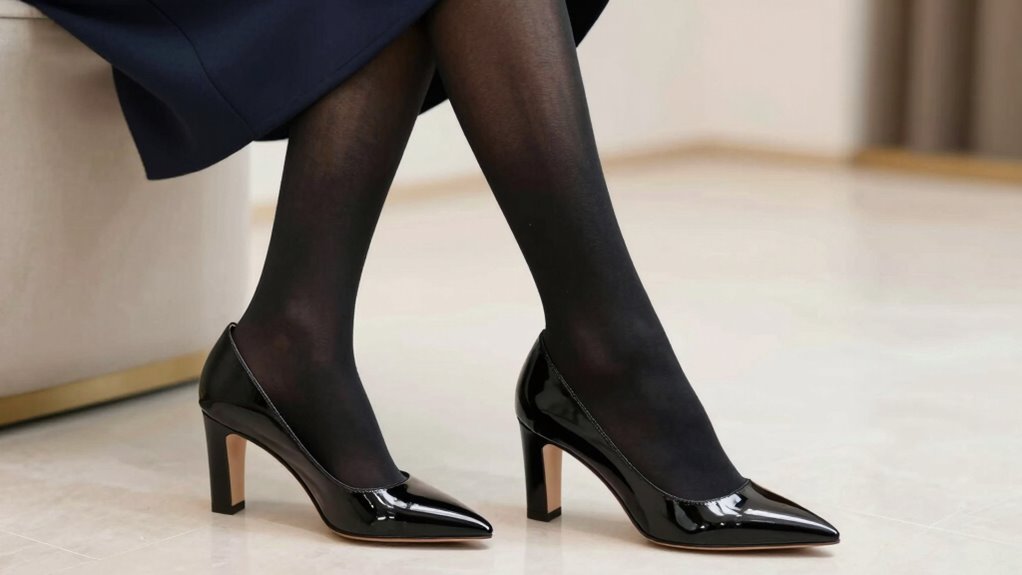 matching tights with shoes