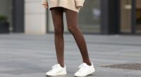 modernizing brown tights style