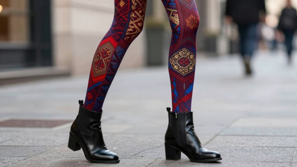 patterned tights comeback
