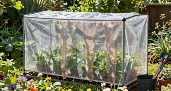 reuse old tights gardening