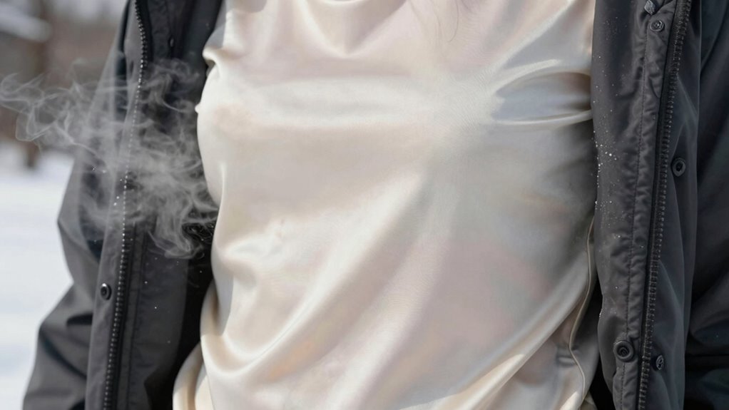 silk insulates naturally and durably