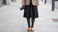 tights and loafers style