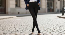 tights flats polished style