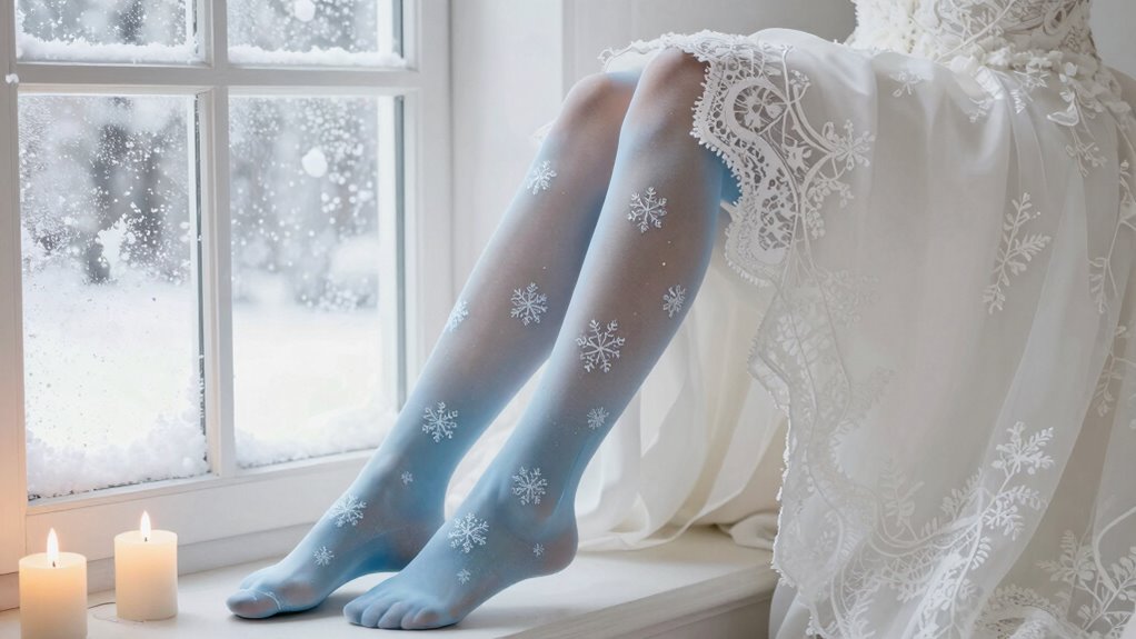 winter bridal hosiery trends